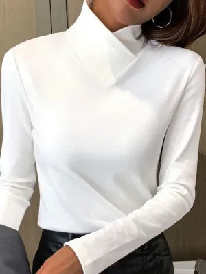 Angelia™ -Long-Sleeve High-Neck Top