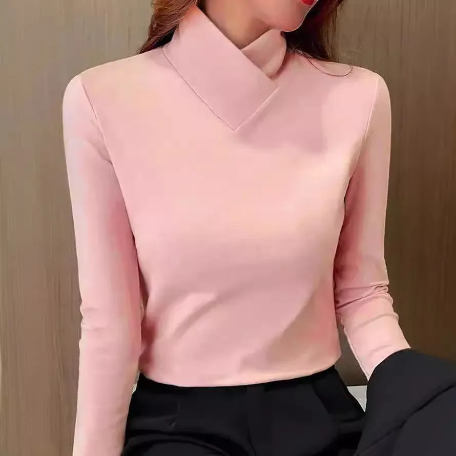 Angelia™ -Long-Sleeve High-Neck Top