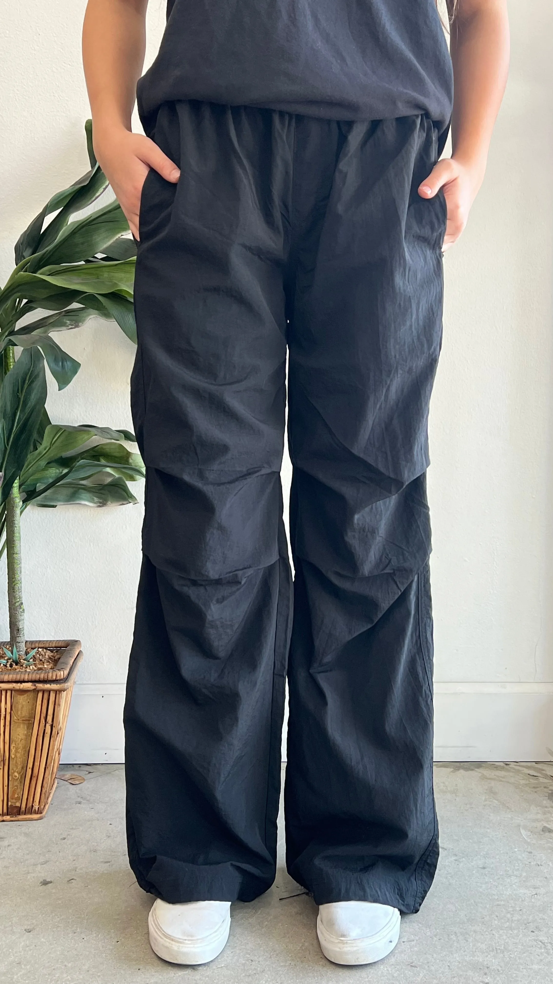 Black Parachute Pants