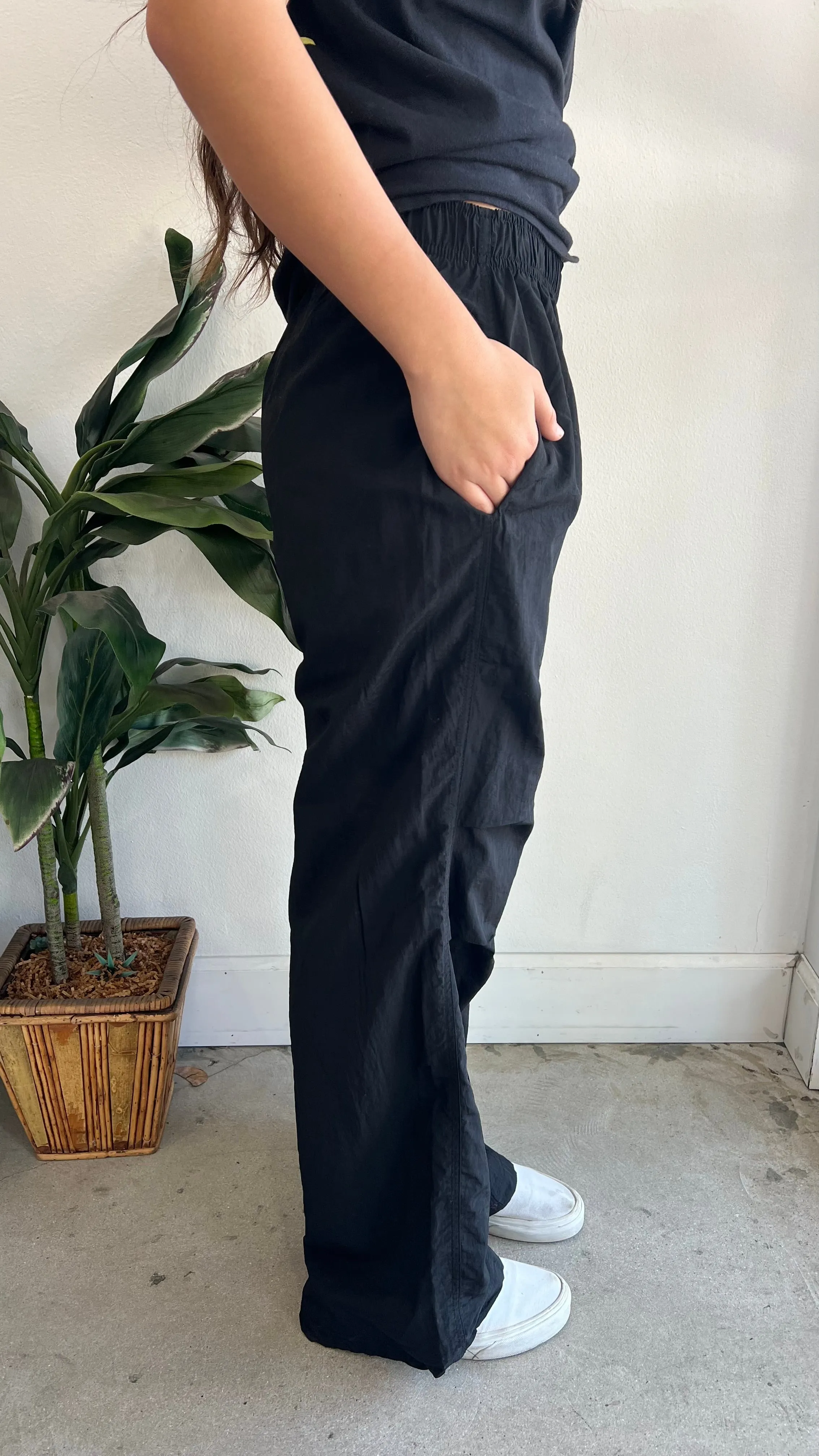 Black Parachute Pants