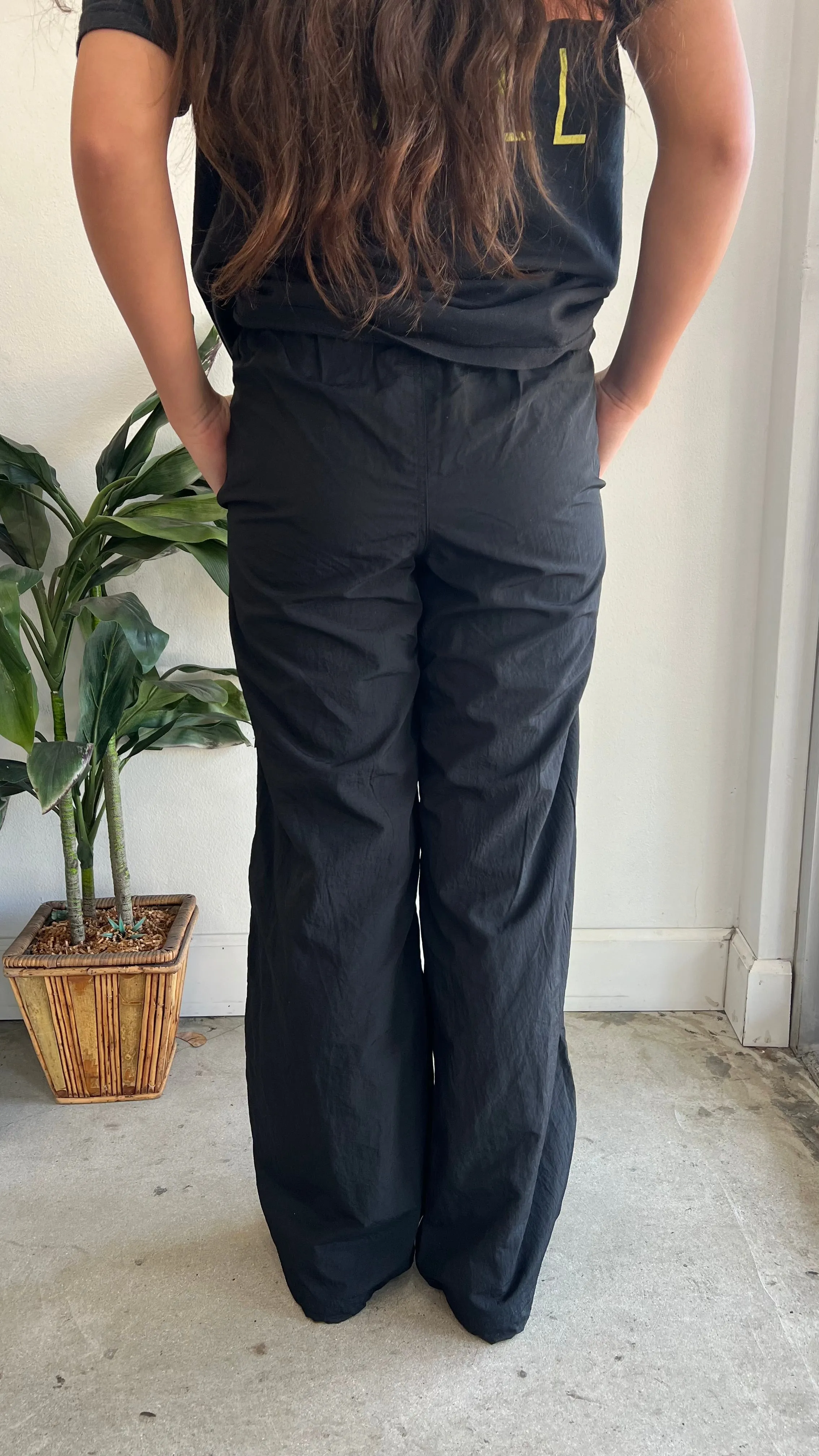 Black Parachute Pants