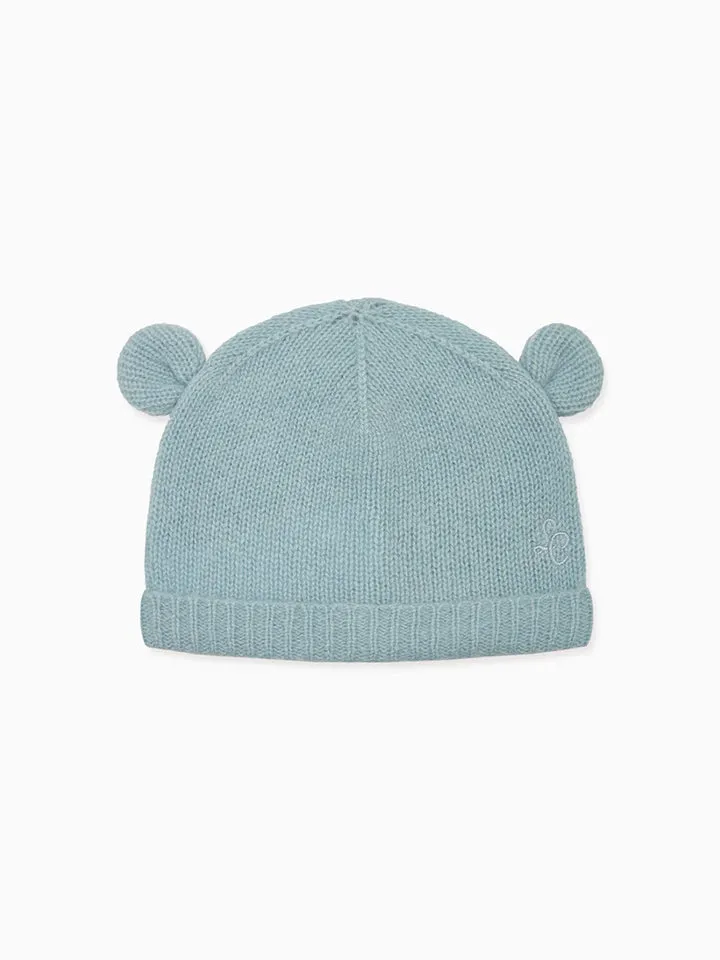 Blue Gloria Cashmere Baby Hat