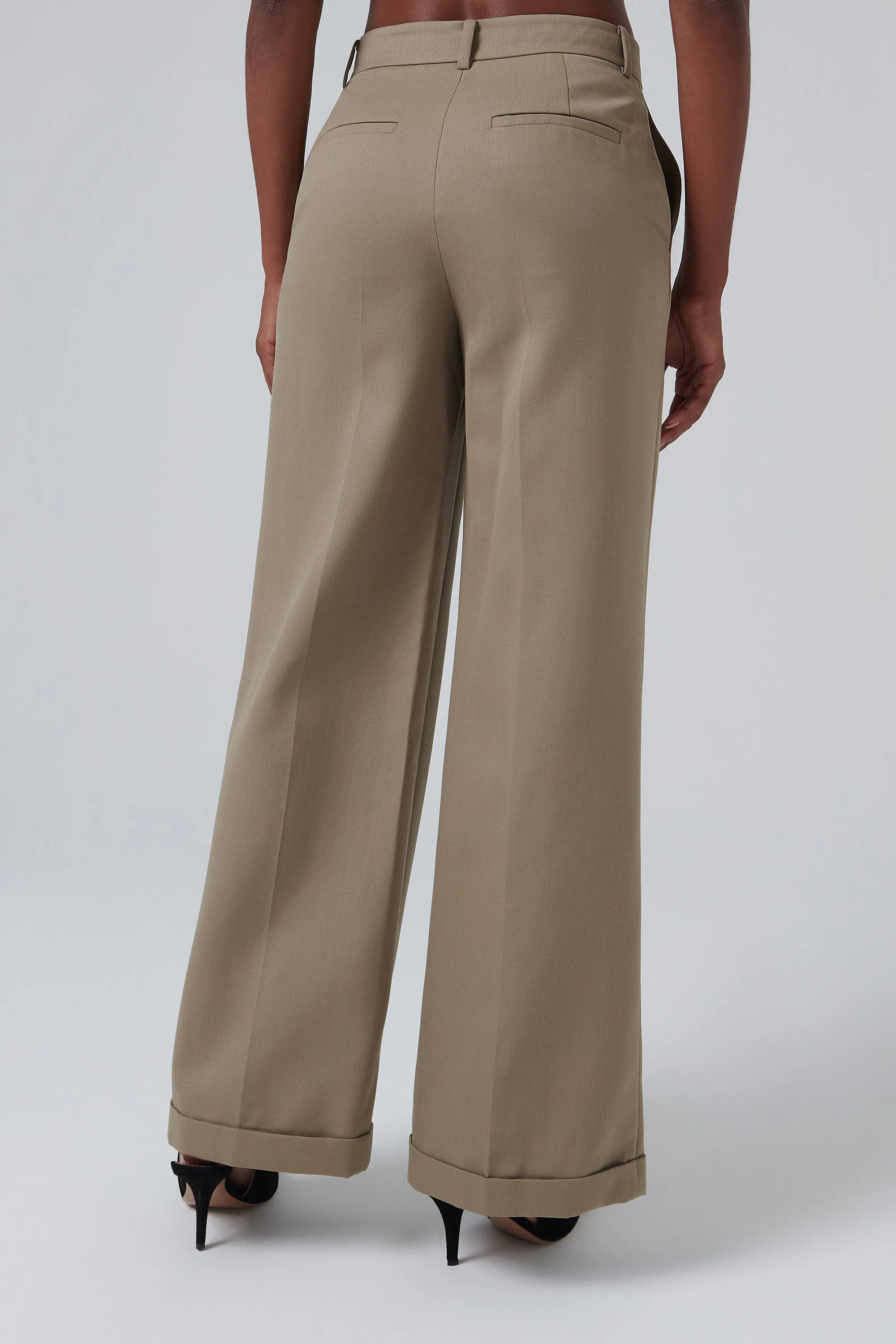 Brown Wide Leg Pants