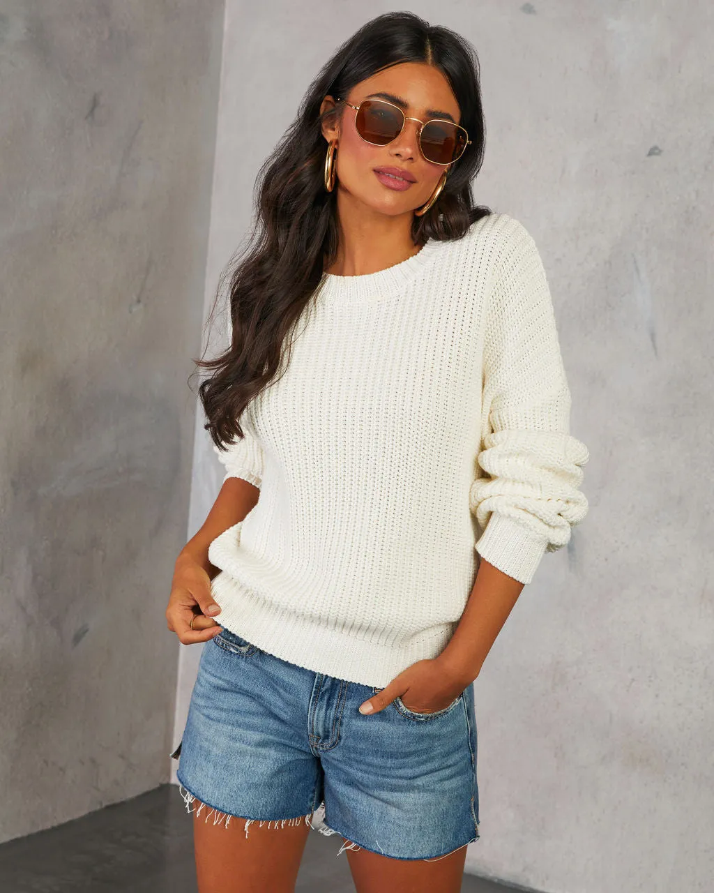 Bundle Leisure Chunky Knit Sweater