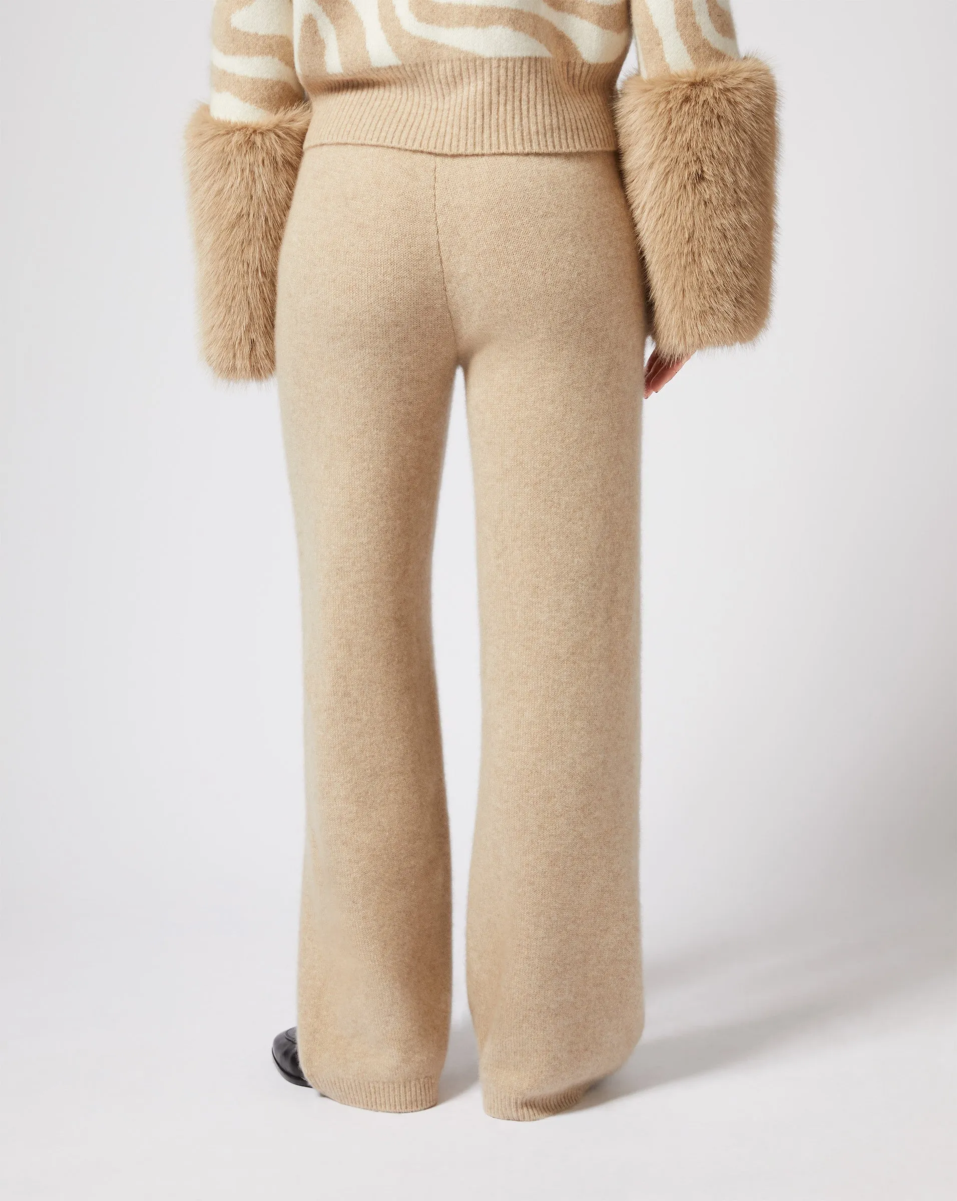 Cashmere Wide Leg Pant