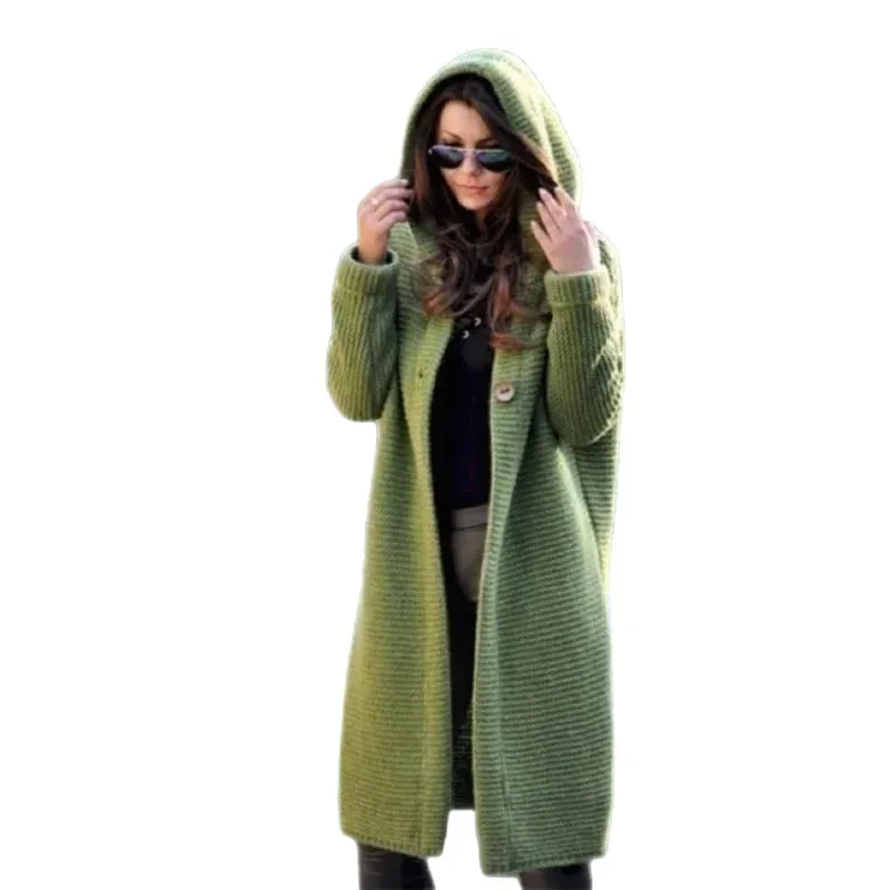 Casual Hooded Duster Cardigan Cape