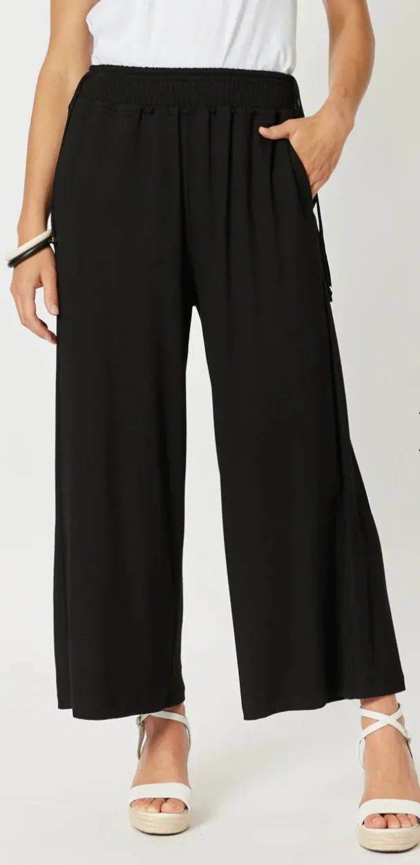 Clarity wide leg traveller pant