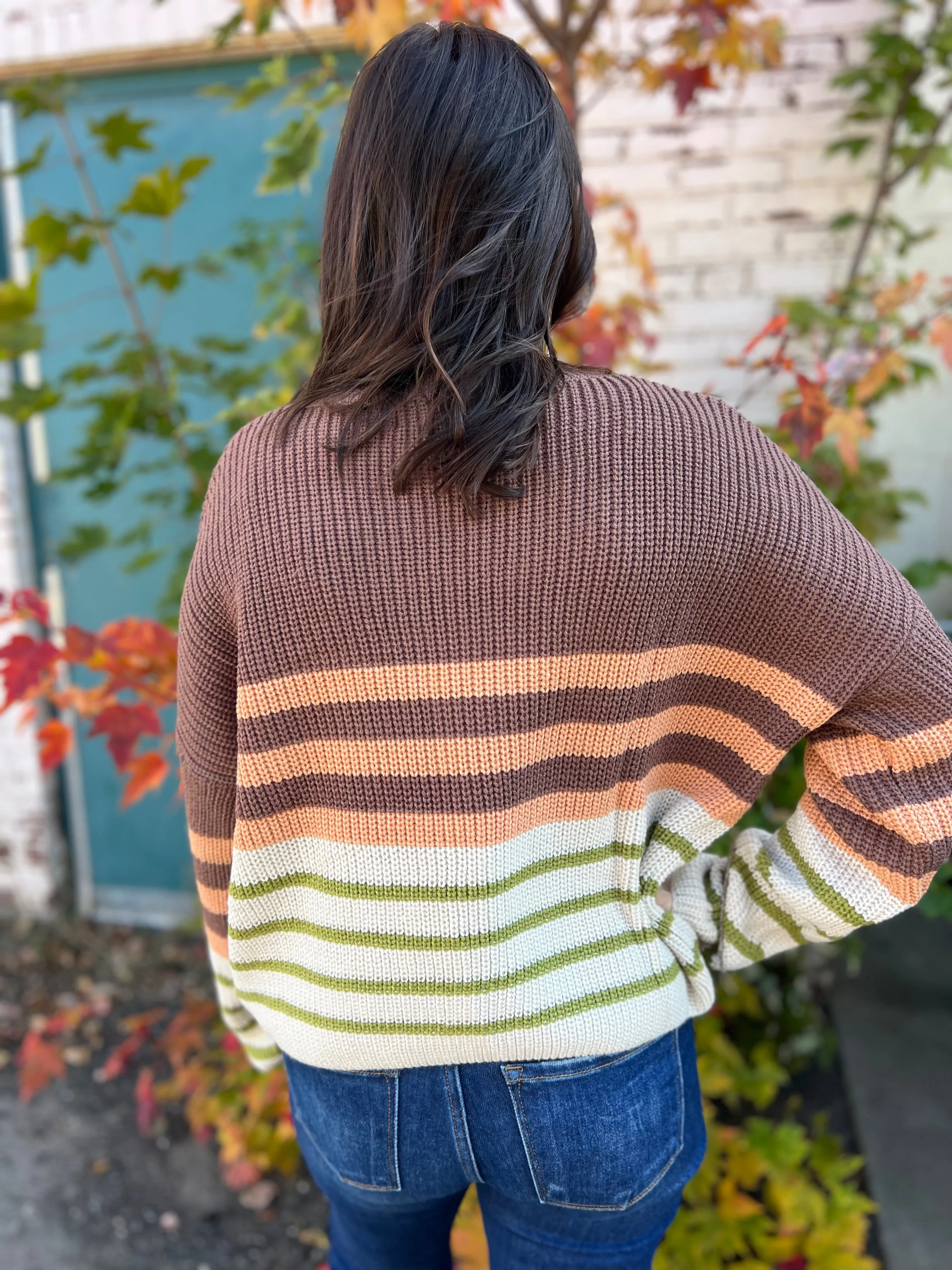 Colorblock Striped Sweater