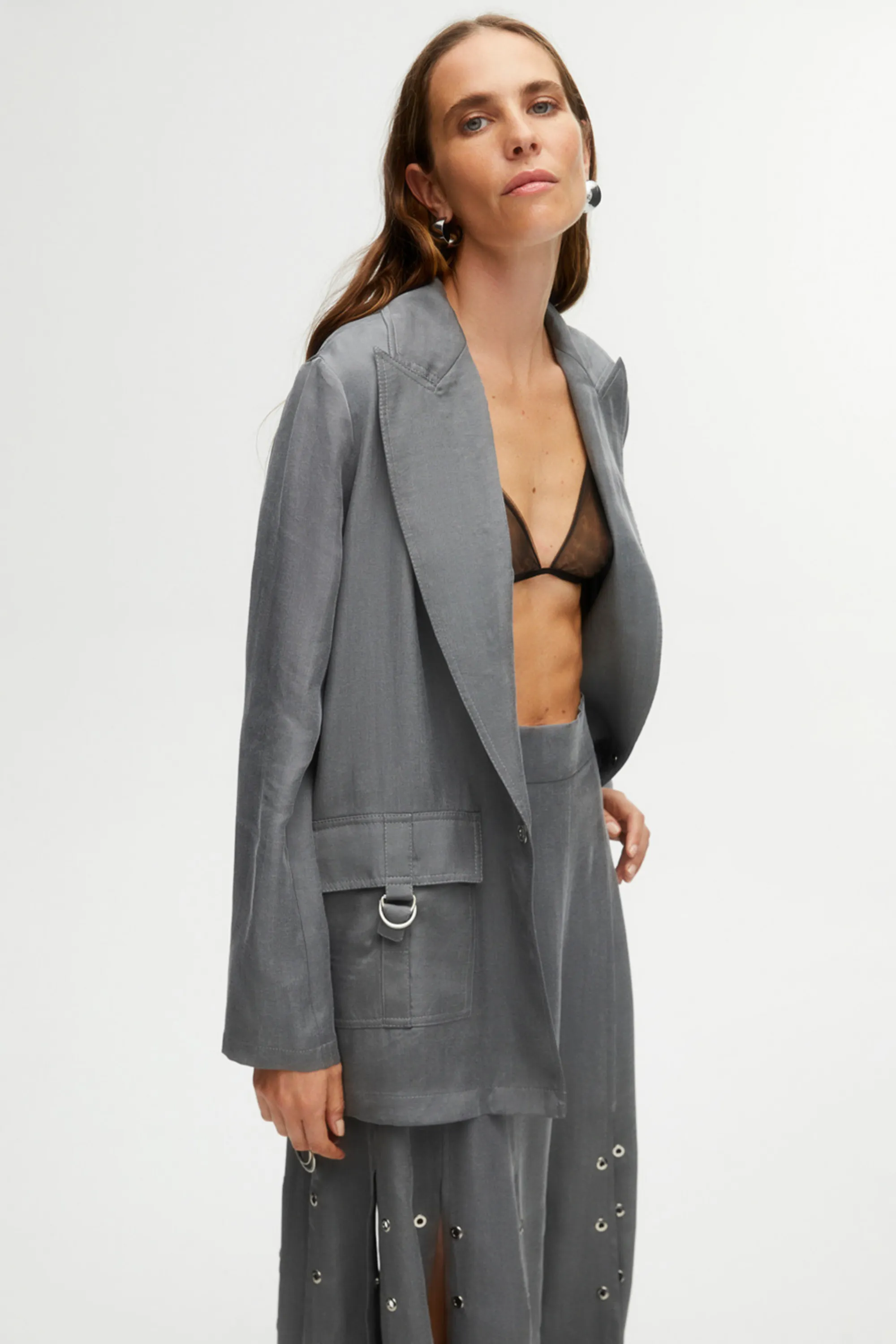 Double-Breasted Jacket with Pockets (Final Sale)