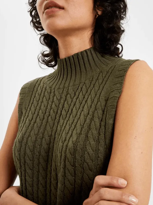 French Connection Cable Sleeveless Jumper