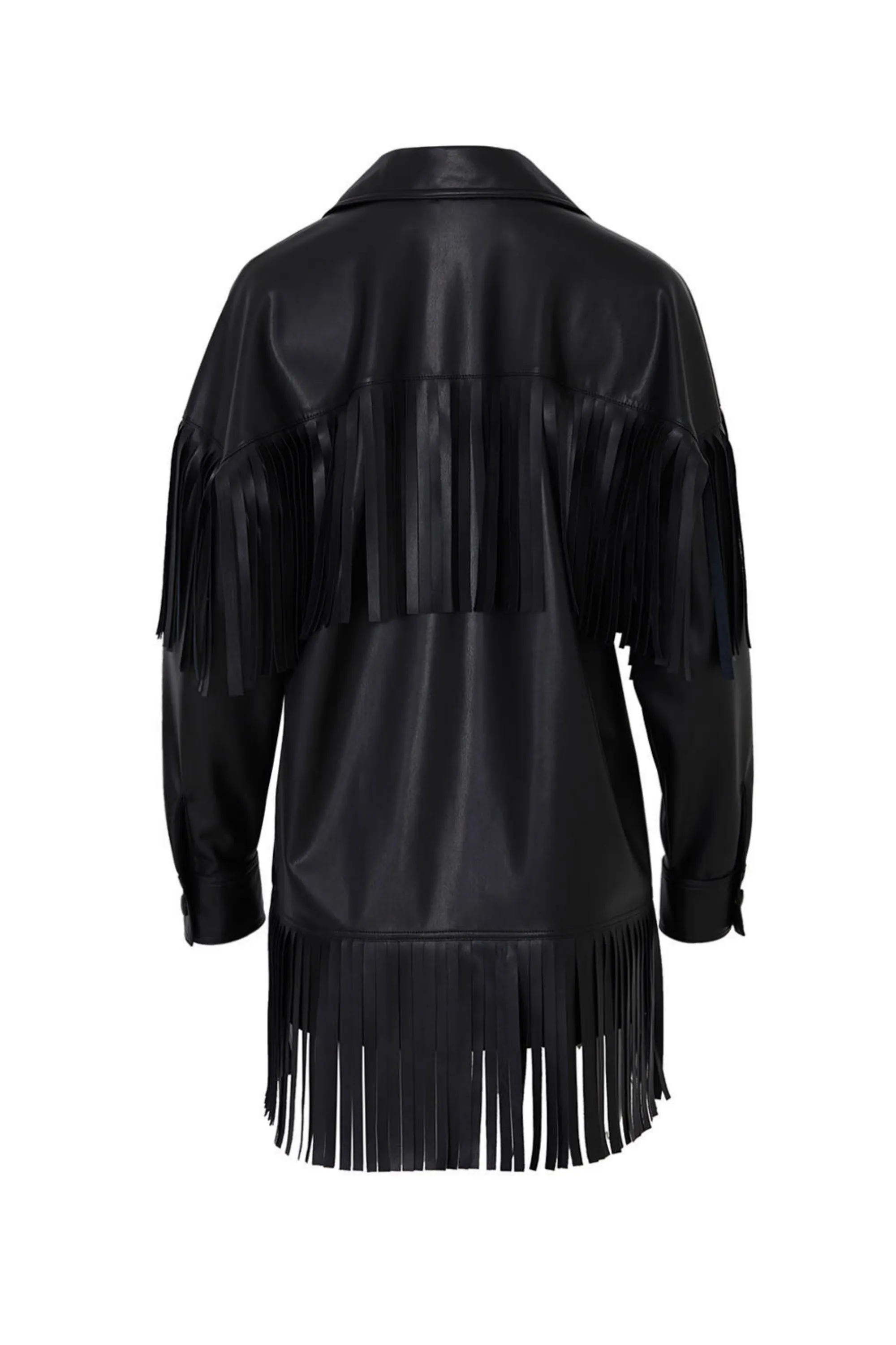 Fringe Faux Suede Jacket (Final Sale)