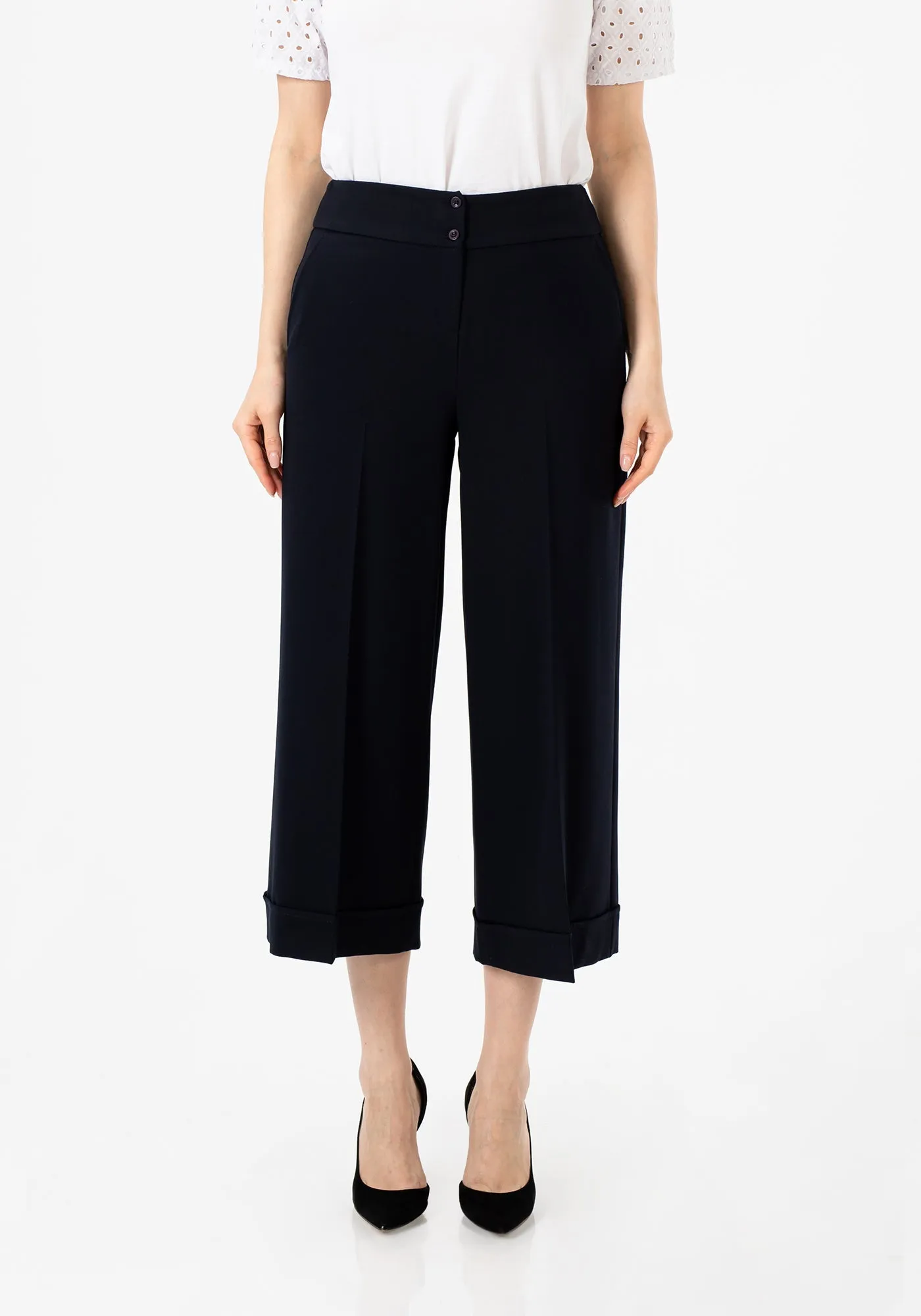 G-Line Wide Leg Cropped Pants