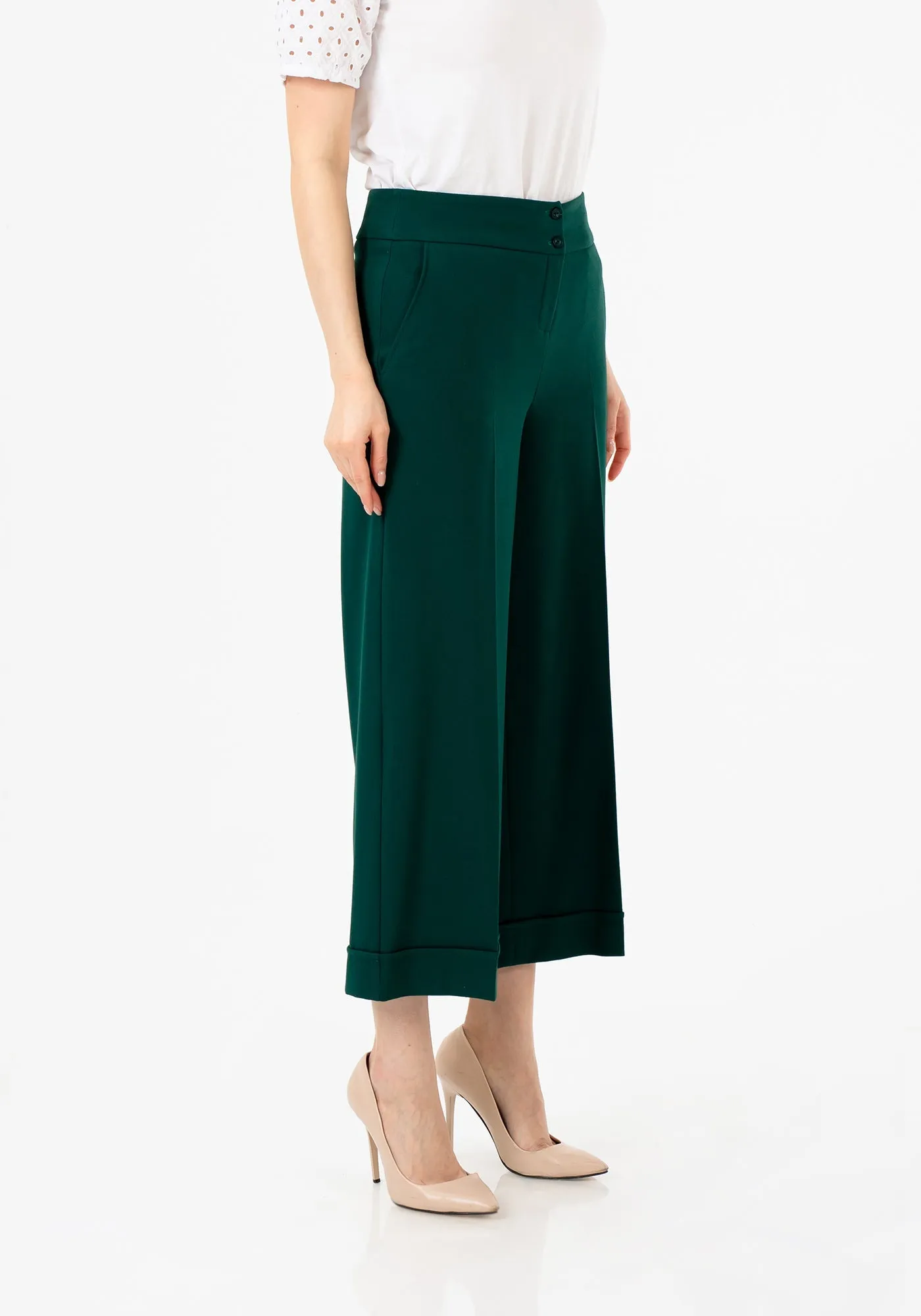 G-Line Wide Leg Cropped Pants