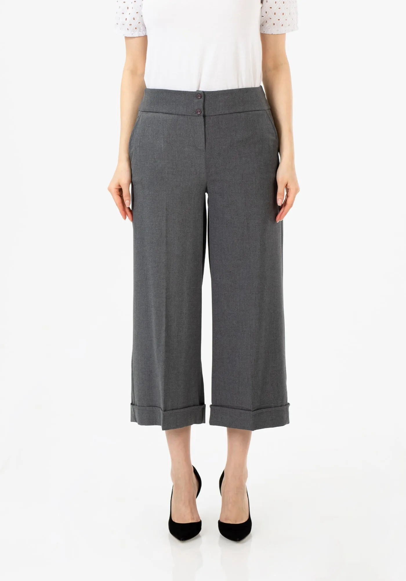 G-Line Wide Leg Cropped Pants