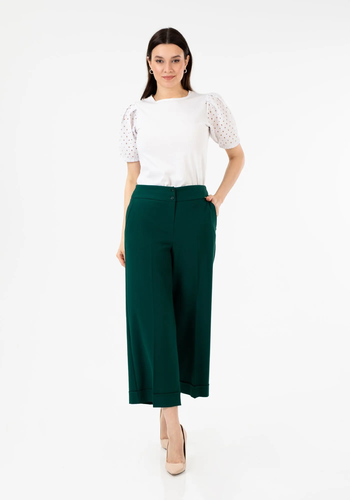 G-Line Wide Leg Cropped Pants