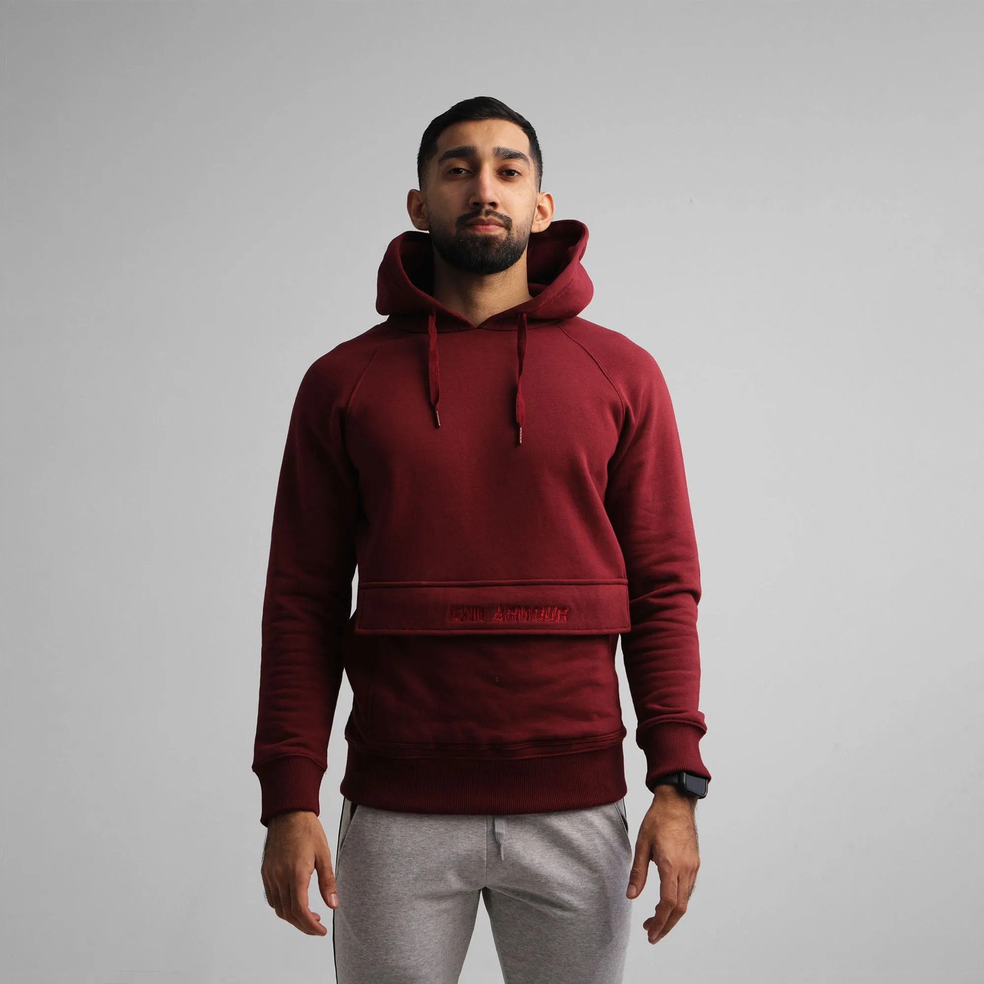 GA Envelop Pocket Hoodie (Maroon)