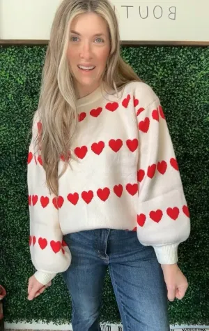 Heart to Heart Crewneck Sweater