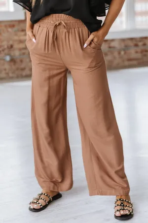 Heidi Drawstring Wide Leg Pant | DROPSHIP