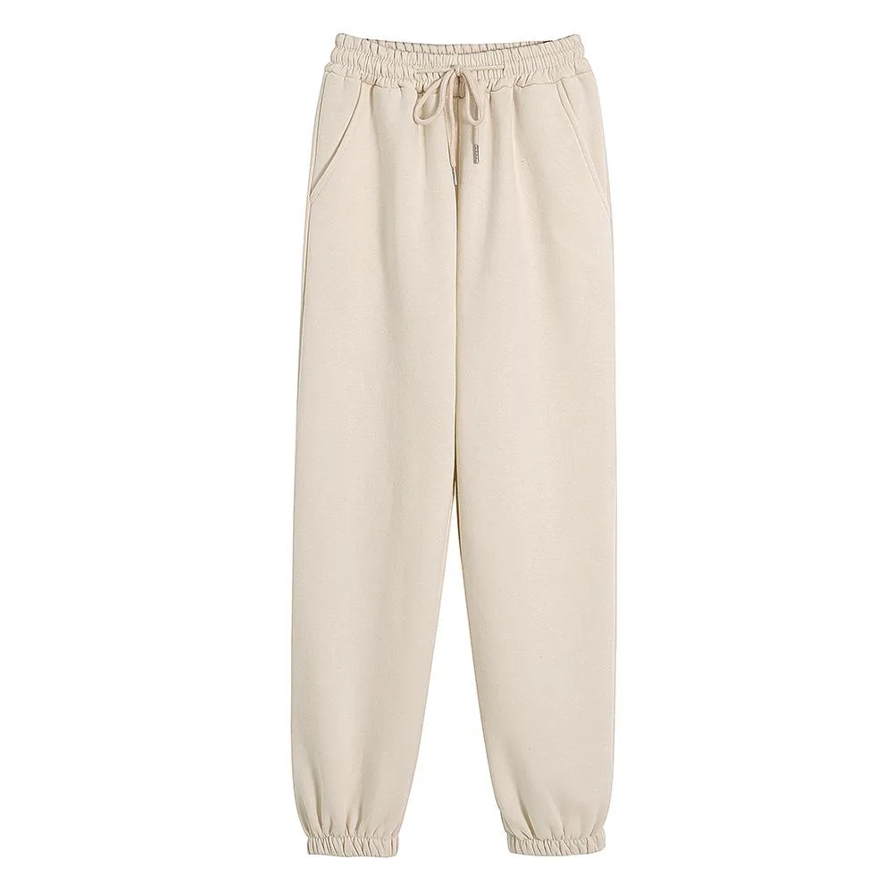 High Waisted Lounge Cotton Sweatpants