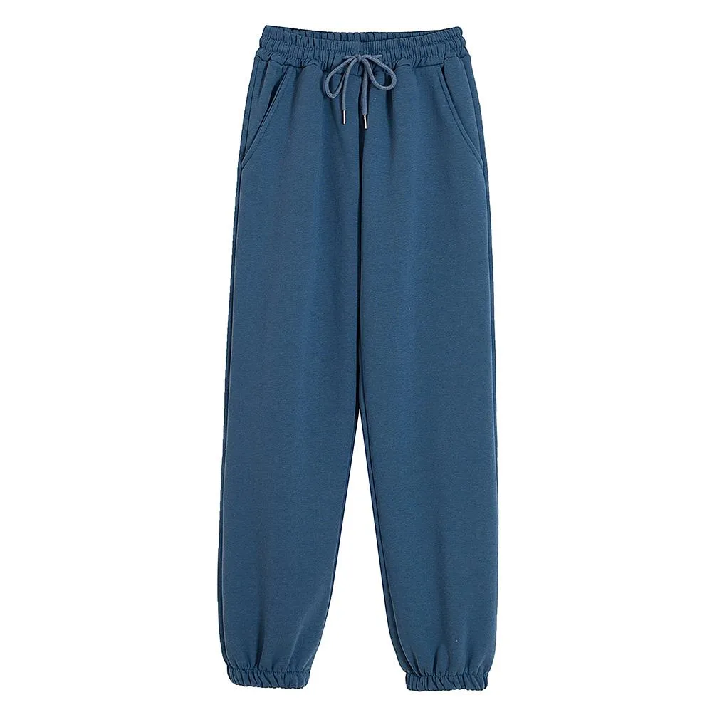 High Waisted Lounge Cotton Sweatpants