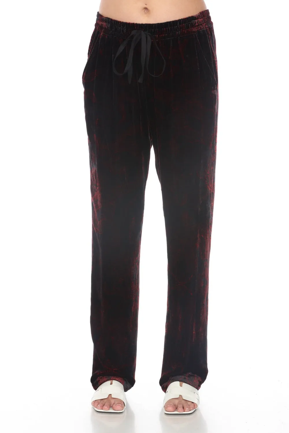 Johnny Was Biya Mayla Dragon Velvet Pull On Pants Boho Chic B67023