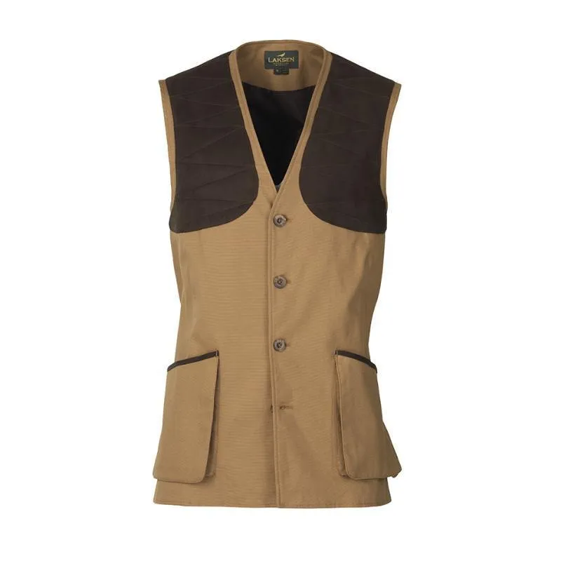 Laksen Cottonwoods Mens Shooting Vest - Camel