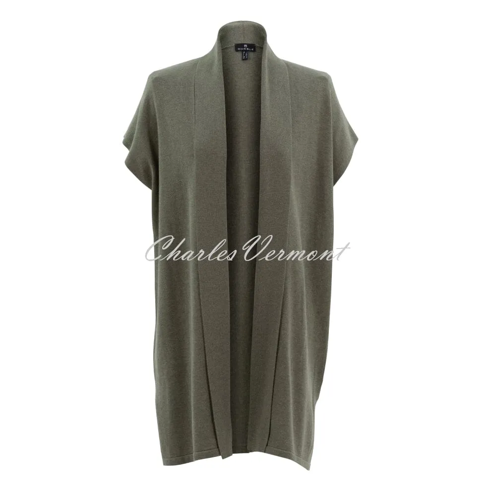 Marble Longline Cover-up Cardigan - Style 7466-123 (Khaki)