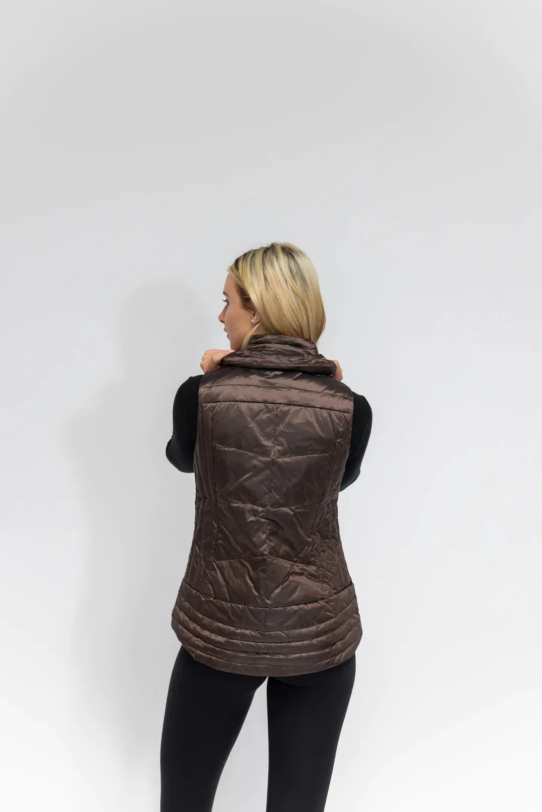 Metallic Quilted Vest