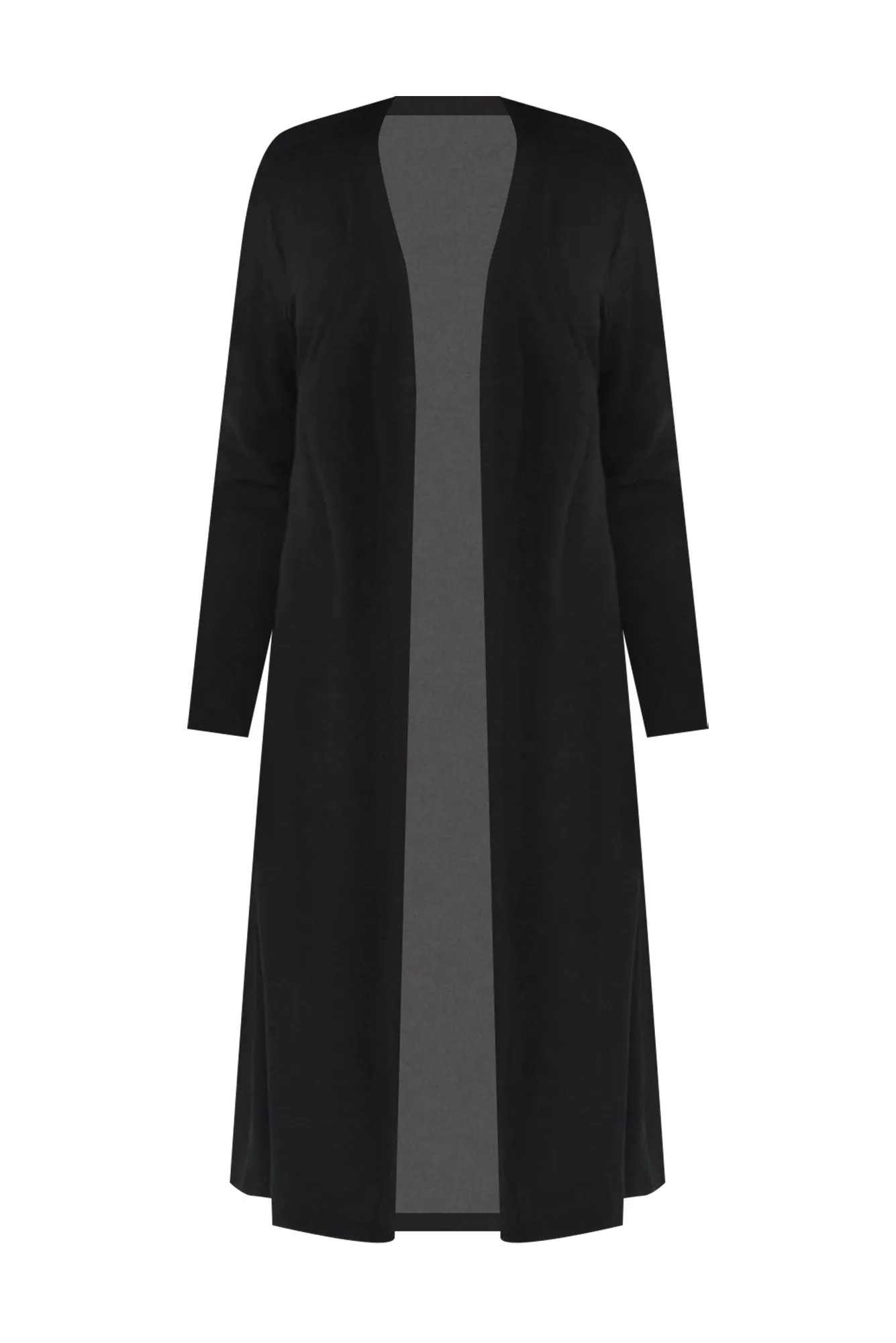 Pearlie Black Longline Cardigan