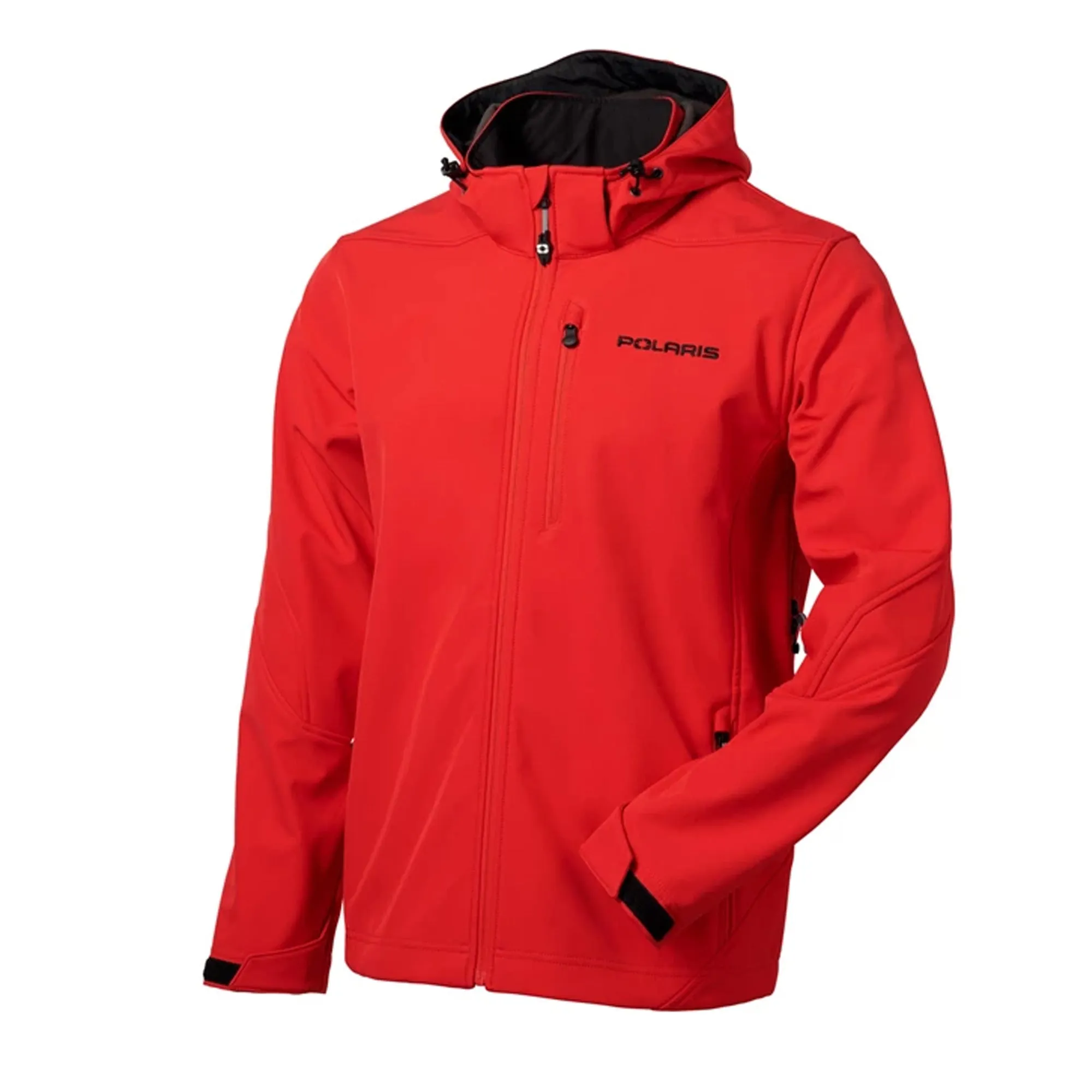 Polaris  Red Mens Softshell Jacket Lightweight Warm Fleece Lined