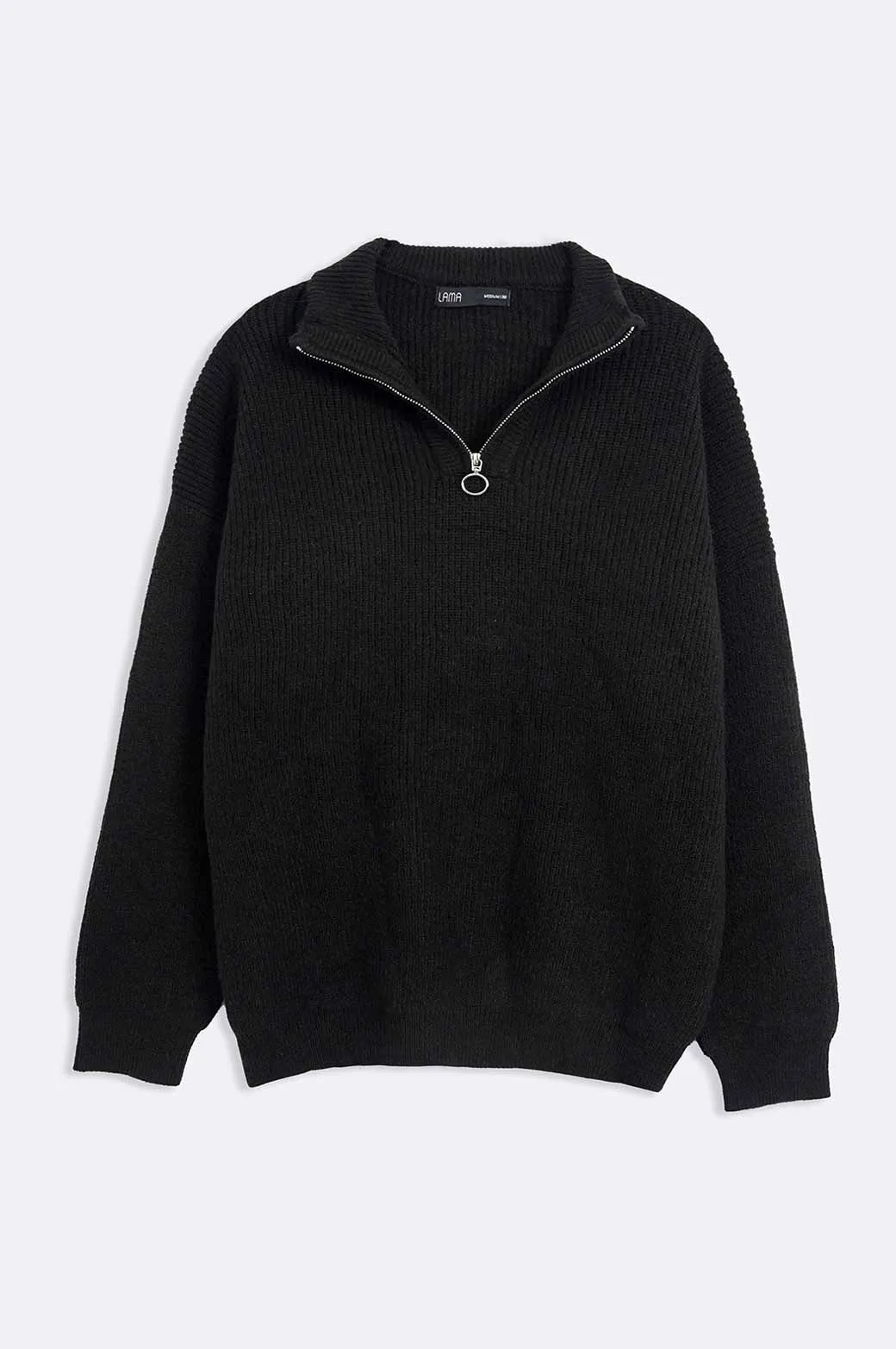 RELAXED MOCKNECK SWEATER