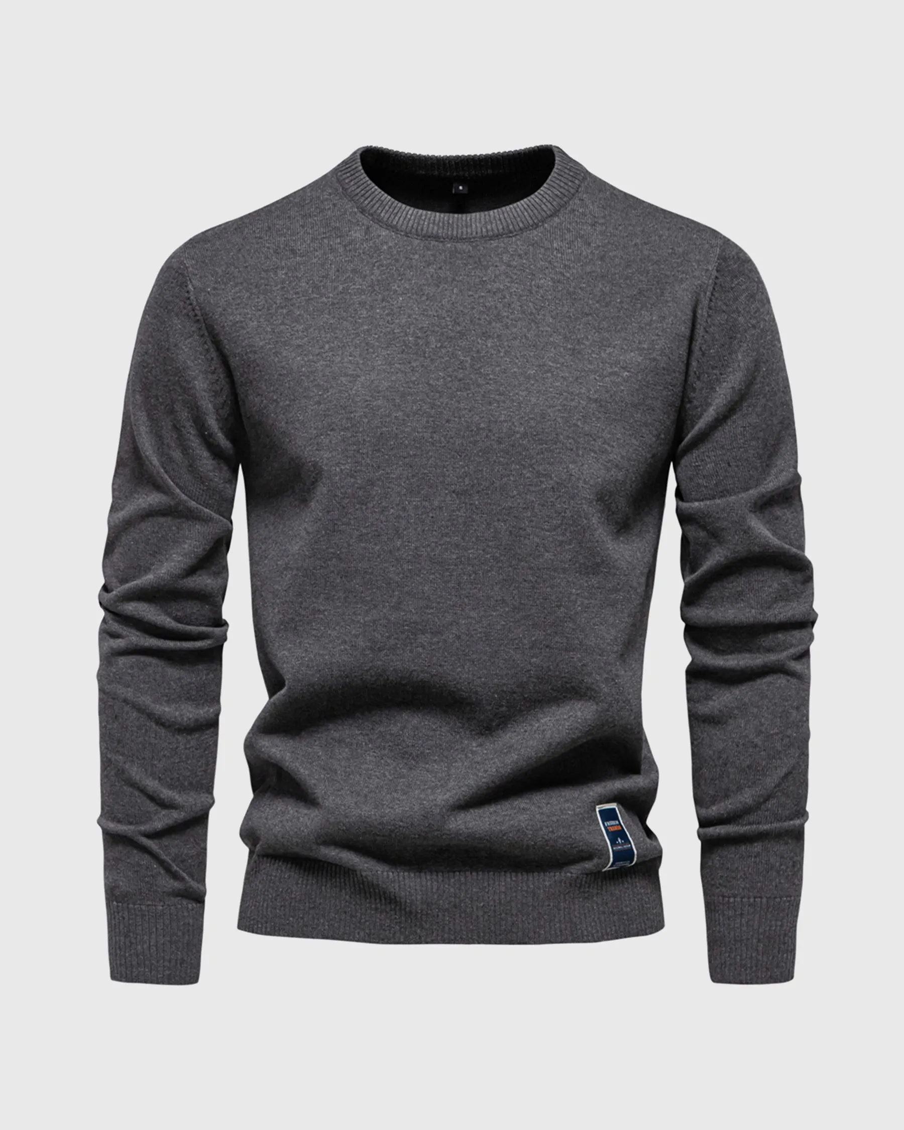 Ribbed Crew Neck Sweater