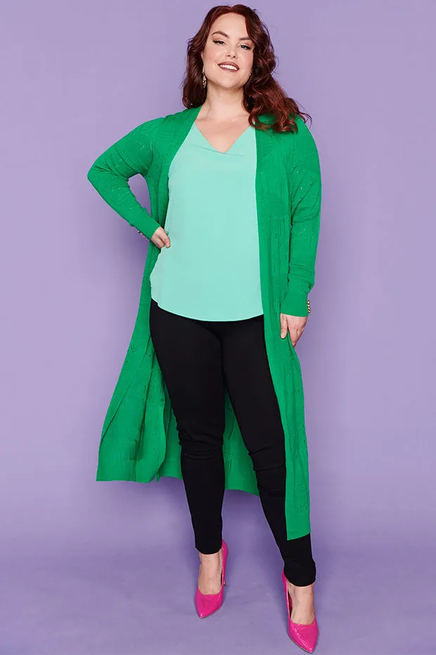 Smita Jade Long Cardi