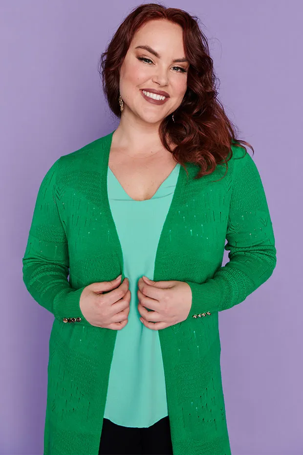 Smita Jade Long Cardi