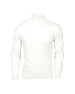 Suslo Turtle Neck Knits - White