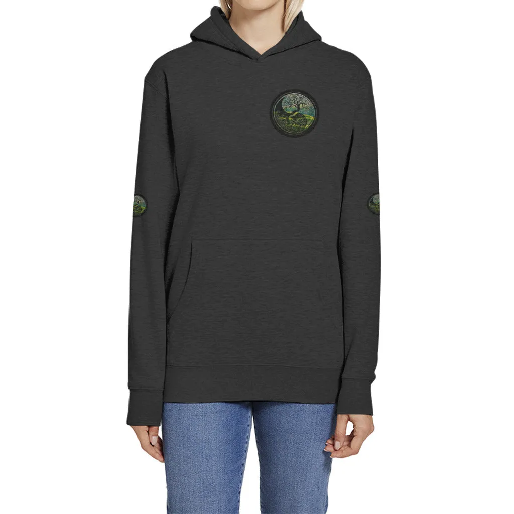 Tree of Life - As above, so below by KTJ Designer Supasoft Apparel Ladies Planet Friendly Recycled Pullover Hoodie (2 colors)