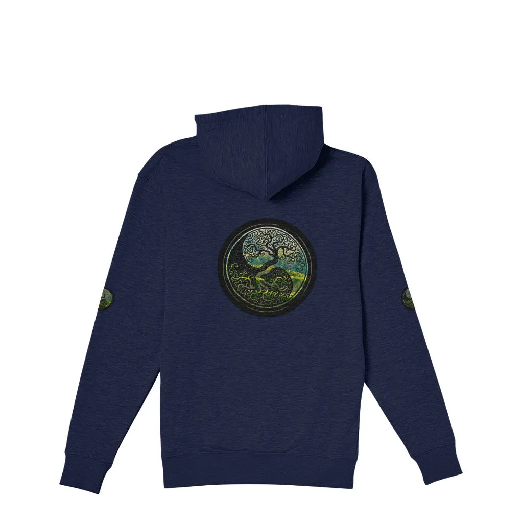 Tree of Life - As above, so below by KTJ Designer Supasoft Apparel Ladies Planet Friendly Recycled Pullover Hoodie (2 colors)