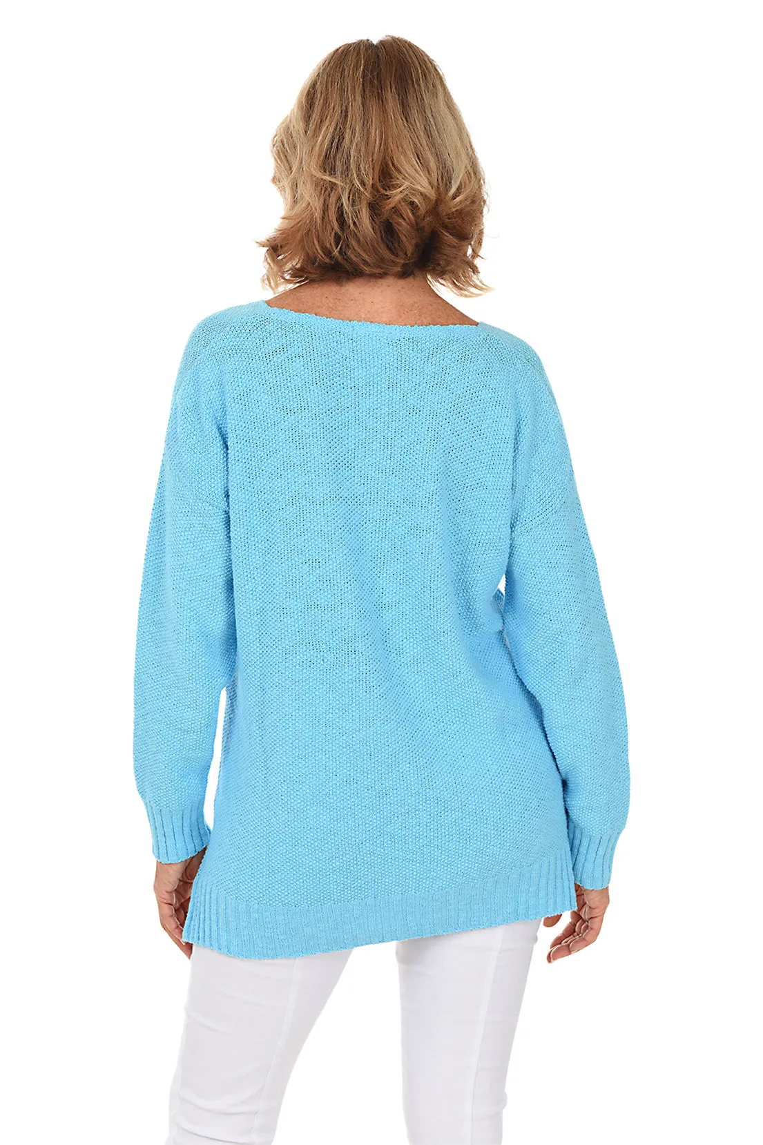 V-Neck Tunic Sweater