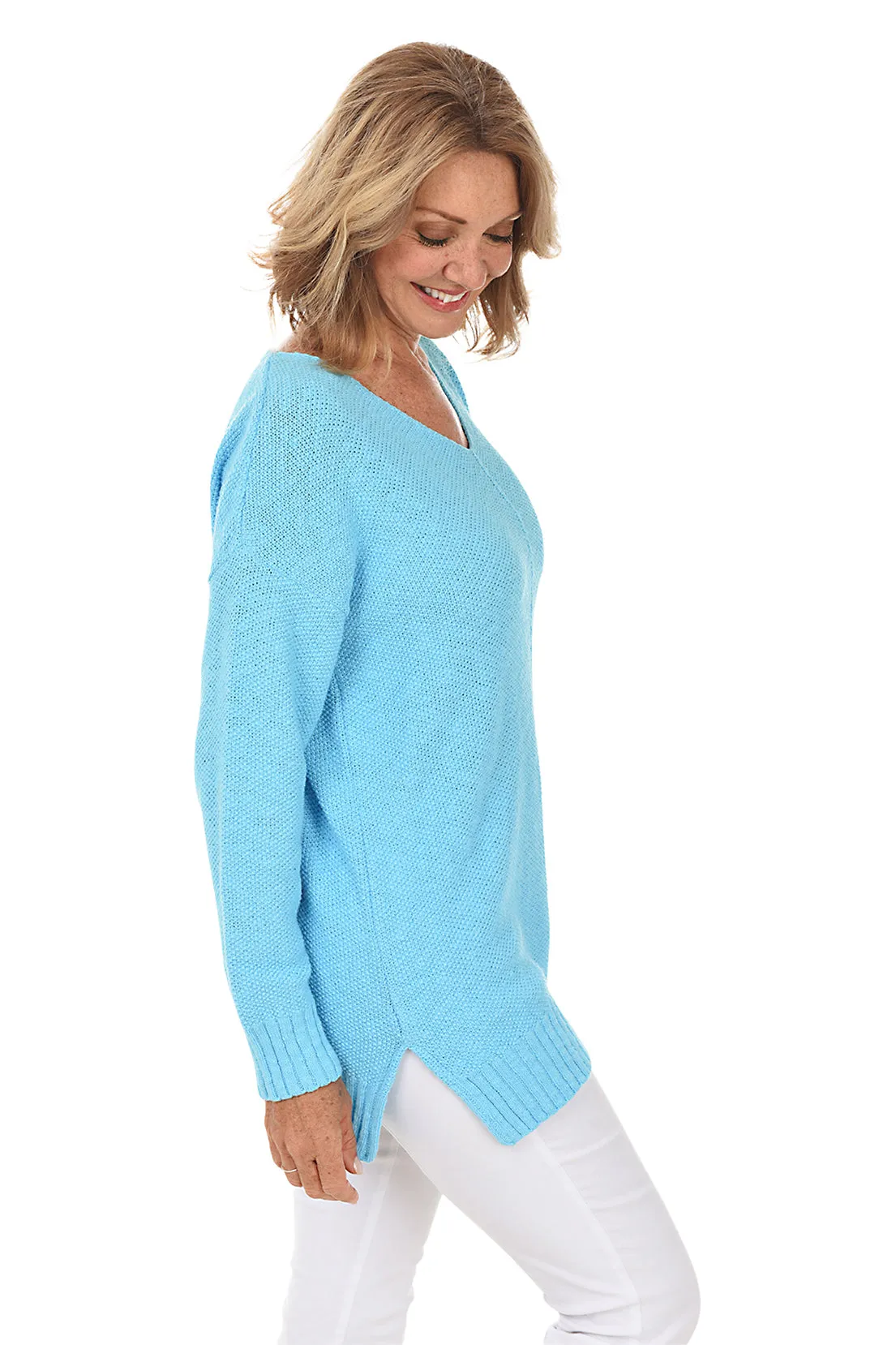 V-Neck Tunic Sweater