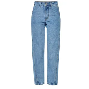 Wide Leg Loose Comfortable Women's Jeans High Waisted Ninth Pants